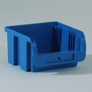 Plastikowy pojemniki COMPACT, 102 x 100 x 60 mm, niebieski - Pojemniki przemysłowe - miniaturka - grafika 1