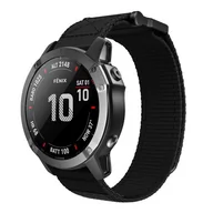 Akcesoria do smartwatchy - Opaska Pasek Bransoleta Nylon Metal Garmin Fenix 3/5X/3Hr/5X Plus/6X/6X Pro/7X Black - miniaturka - grafika 1