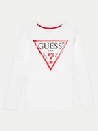 Bluzki damskie - Guess Bluzka L84I29 K8HM0 Biały Regular Fit - miniaturka - grafika 1