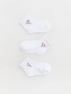 Buciki dla niemowląt - Reserved - Skarpetki z haftem 3 pack - biały - miniaturka - grafika 1