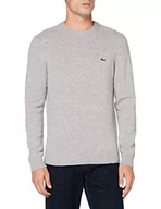 Swetry męskie - Lacoste sweter męski, Argent Chine, XXL - miniaturka - grafika 1