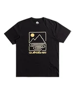 Koszulki męskie - Quiksilver Koszulka z krótkim rękawem męska QS Outline Mountains SS XS czarna - miniaturka - grafika 1