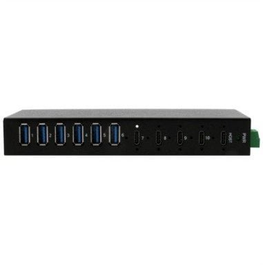 EX-12290HMS 10-portowy metalowy HUB USB 3.2 Gen 2x1 z 4 portami USB-C i 6 portami USB-A 3.2 Gen 1
