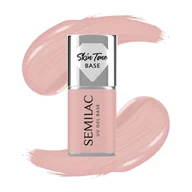 Żele do paznokci - Semilac Baza do lakierów hybrydowych Skin Tone Cover Base, Pale Beige - miniaturka - grafika 1