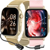 Smartwatch - Gravity GT15-7 GD/GD/PK Różowy - miniaturka - grafika 1