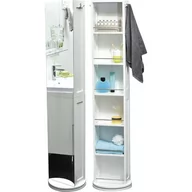 Półki łazienkowe - Obrotowy regał łazienkowy z lustrem - miniaturka - grafika 1