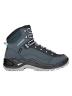 Buty trekkingowe damskie - LOWA Skórzane buty turystyczne "Renegade GTX Mid Ws" w kolorze granatowym - miniaturka - grafika 1