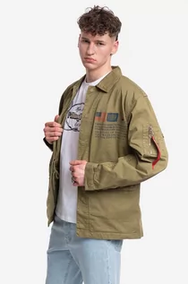 Kurtki męskie - Alpha Industries kurtka Field Jacket LWC 136115 11 męska kolor zielony przejściowa 136115.11-ZIELONY - grafika 1