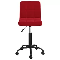 Fotele i krzesła biurowe - vidaXL Obrotowe krzesło biurowe, winna czerwień tapicerowane aksamitem! 334362 - miniaturka - grafika 1