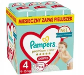 Pieluchy - Pampers Premium Care Pants 4 Pieluchomajtki 114szt - miniaturka - grafika 1