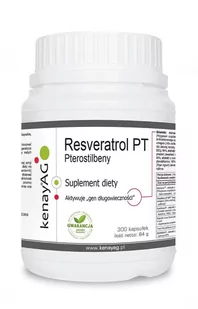 Kenay PTEROSTILBENY - Resweratrol PT (300 kapsułek) D2A0-79143 - Suplementy naturalne - miniaturka - grafika 1