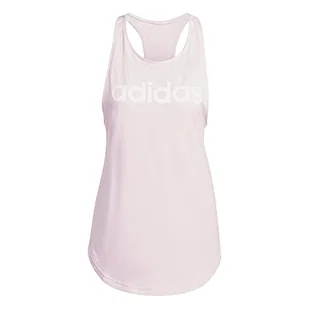 adidas Damska koszulka W Lin Tk, Clear Pink/White, IC4441, M - Koszulki i topy damskie - miniaturka - grafika 1