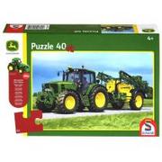 Puzzle - John Puzzle Deere 6630 z opryskiwaczem, z traktorem Siku - miniaturka - grafika 1