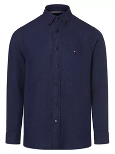 Tommy Hilfiger - Męska koszula lniana, niebieski - Koszule męskie - miniaturka - grafika 1