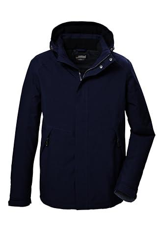 killtec Męska kurtka funkcyjna/kurtka outdoorowa z odpinanym kapturem KOW 4 MN JCKT, granatowa, XL, 41843-000