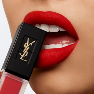Yves Saint Laurent Tatouage Couture ultra-matowa szminka w płynie odcień 201 Rouge Tatouage 6ml - Szminki - miniaturka - grafika 2