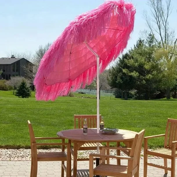 Parasol klasyczny różowy 150 x 180 cm