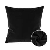 Poszewki na poduszki - Poszewka 40X40 Na Poduszke Jasiek Czarna Welurowa Duży Wybór Kolorów - miniaturka - grafika 1