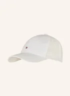 Czapki damskie - Tommy Hilfiger Czapka Z Lnu weiss - miniaturka - grafika 1