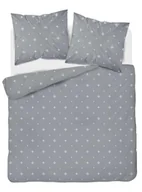 Pościel - Pościel satynowa 180x200 szara ciemna biała geometria Home Satin - miniaturka - grafika 1