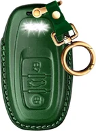 Etui na klucze - ZIELONE ETUI NA KLUCZYKI SKÓRA AUDI A4 A5 Q5 TT S4 - miniaturka - grafika 1