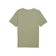 Koszulki sportowe męskie - Męska koszulka z grafiką w uniwersyteckim stylu PUMA Lux Army Green - miniaturka - grafika 1
