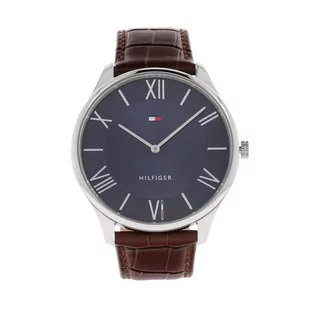 Zegarek Zegarek Tommy Hilfiger Becker 1710536 Silver/Brown - Zegarki męskie - miniaturka - grafika 1