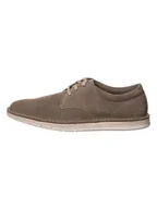 Półbuty męskie - Clarks Skórzane trzewiki "Forge Vibe" w kolorze khaki - miniaturka - grafika 1