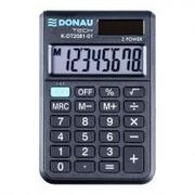 Kalkulatory - Kalkulator kieszonkowy 8 pozycyjny DONAU TECH K-DT2081-01 90x60x11mm czarny /K-DT2081-01/ DN1181 - miniaturka - grafika 1