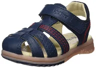 Buty dla chłopców - Kickers Sandały chłopięce Platinium, niebieski - niebieski Marine 10-21 EU - miniaturka - grafika 1