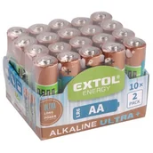 Akcesoria do robotów sprzątających - Baterie Extol Alkaliczne AA 20 szt. - miniaturka - grafika 1