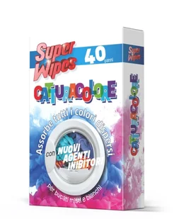 Super Wipes - chusteczki przeciw farbowaniu (40 szt.) - Środki do prania - miniaturka - grafika 1