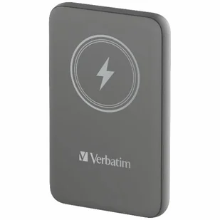 Verbatim Charge 'n' Go Magnetic Wireless 10000mAh szary - Powerbanki - miniaturka - grafika 1