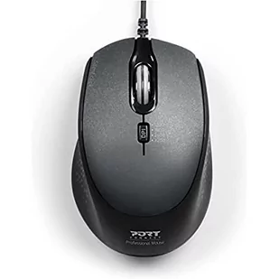 PORT CONNECT Silent USB-A/USB-C (900711) Czarna - Myszki - miniaturka - grafika 1