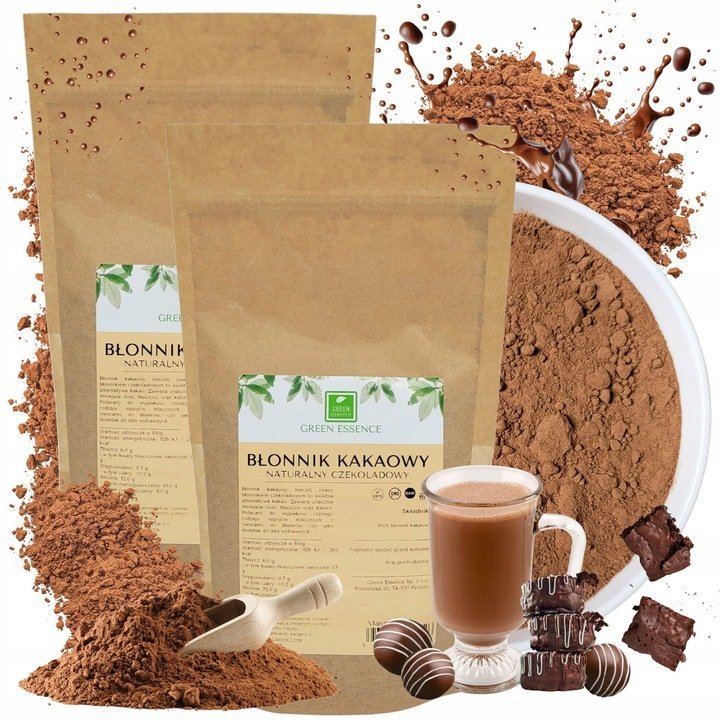 BŁONNIK KAKAOWY naturalne kakao w proszku cocoa fiber 500g