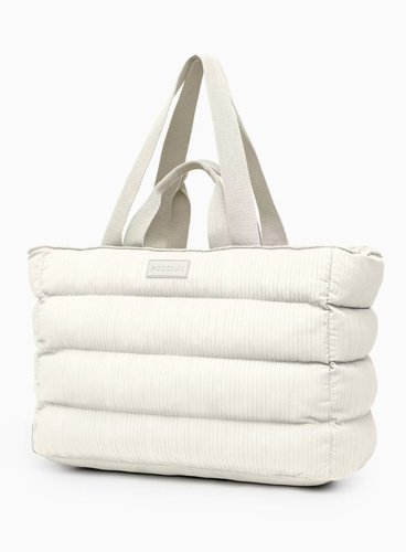 Torba miejska pikowana Puccini Form - jasnobeżowy