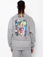 Bluzy męskie - BLUZA MĘSKA OVERSIZE SZARA OZONEE MACH/M3257 - Ozonee - miniaturka - grafika 1
