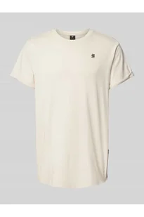 T-shirt z detalem z logo - G-Star Raw - Koszulki męskie - miniaturka - grafika 1