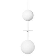 Lampy sufitowe - Wisząca lampa kulista Oio OIA131P0 kula ball nad stół biała mosiądz - miniaturka - grafika 1