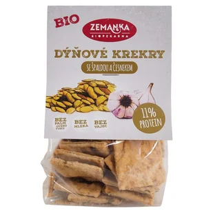Zemanka Krakersy z pestkami dyni i czosnkiem 100 g Bio - żywność - Paluszki - miniaturka - grafika 1