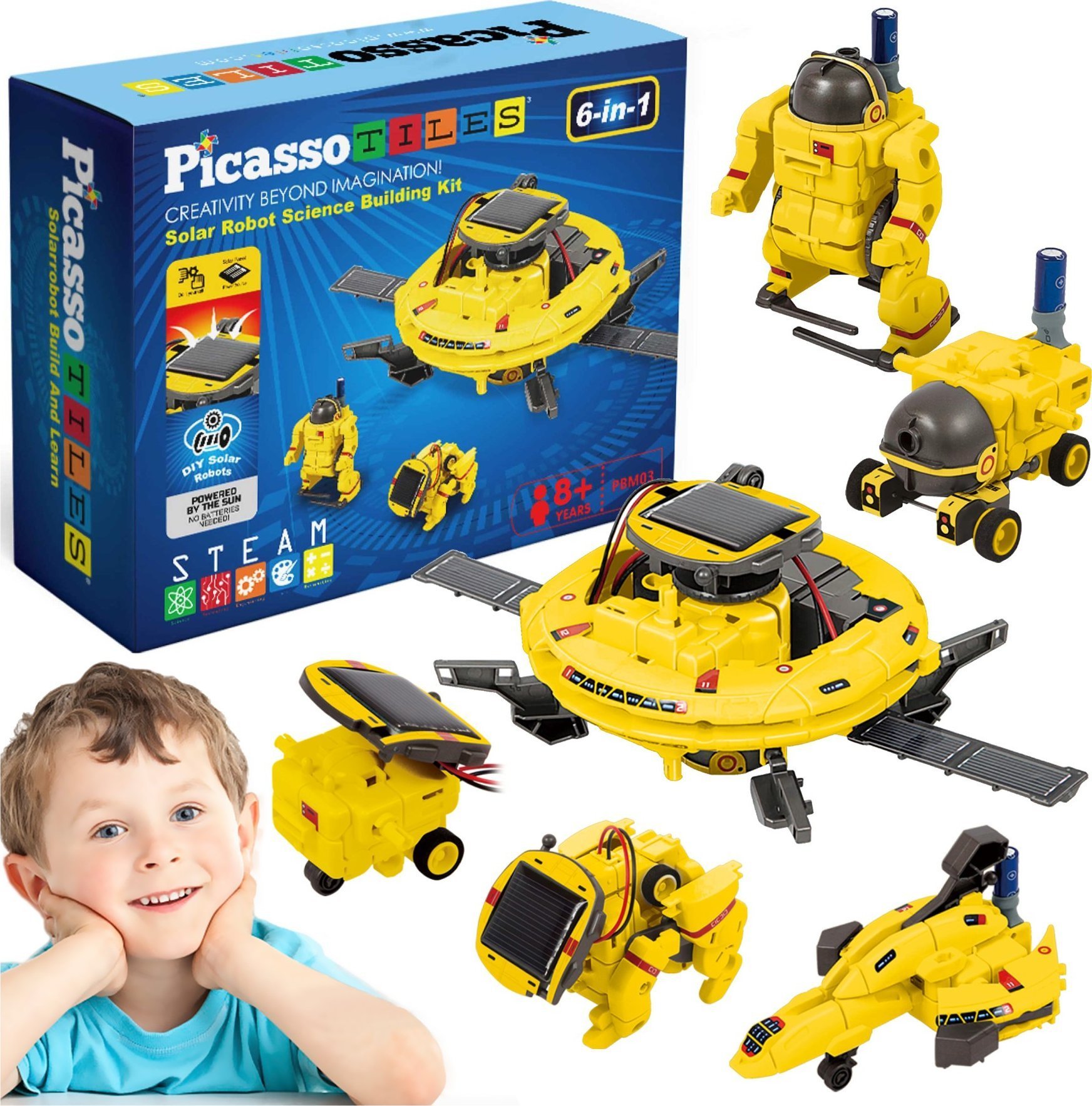 Happy Kiddo PBM03 ROBOT SOLARNY 6w1 PICASSO