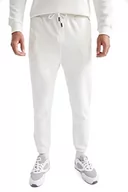 Spodenki męskie - DeFacto Męskie spodnie dresowe - męskie spodnie sportowe ecru, XL, beżowy, XL - miniaturka - grafika 1