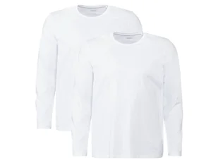 LIVERGY® Bluzki męskie XXL z bawełny, 2 sztuki (XXL (60/62), Biały) - Bluzy męskie - miniaturka - grafika 1