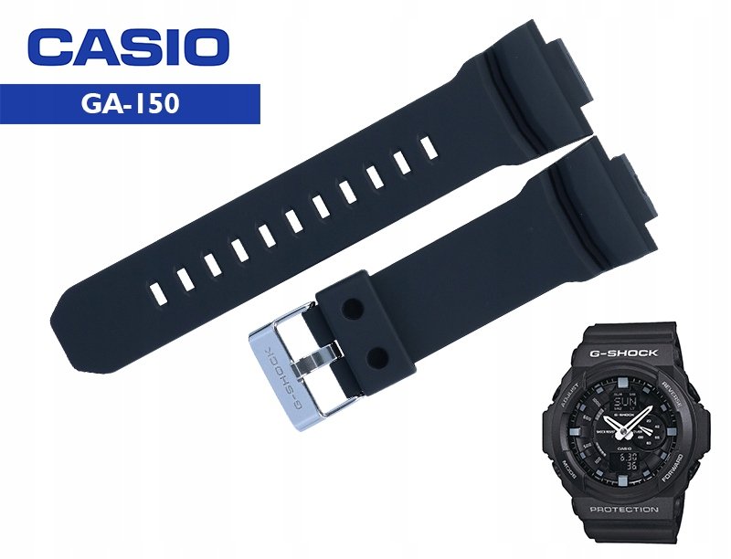 Pasek Casio GA-150 GAS-100 GAW-100 czarny