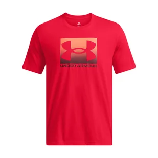 Męski t-shirt z nadrukiem Under Armour UA M Boxed Sports Updated Ss - czerwony - UNDER ARMOUR - Koszulki sportowe męskie - miniaturka - grafika 1