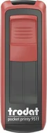 Pieczątki - Trodat Pieczątka Trodat Pocket Printy 9511 czerwona - miniaturka - grafika 1