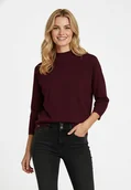 Swetry damskie - Burgundowy sweter S-TILLY - miniaturka - grafika 1