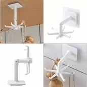 Akcesoria do sztućców - WIESZAK OBROTOWY Kuchenny 6 Haków biały AG880 - miniaturka - grafika 1