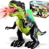 Zabawki interaktywne dla dzieci - Dinozaur T-Rex Interaktywny Figurka Chodzący Świeci Wydaje Dźwięki Zieje Parą 37 Cm - miniaturka - grafika 1