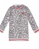 Bluzki damskie - Guess Bluzka Dziecięca Długi Rękaw Panterka Serca Bawełna 86/91 Gxa - GUESS - miniaturka - grafika 1